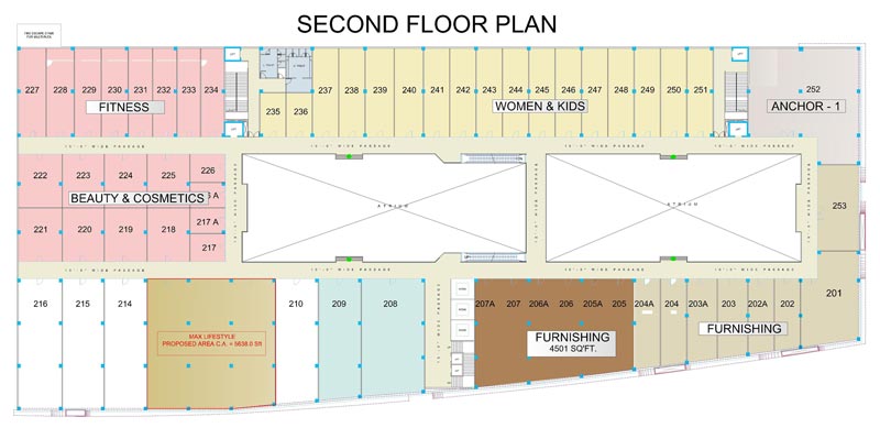 RahulRaj Mall Second Floor Plan