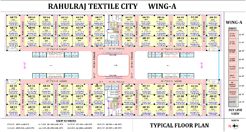 RahulRaj Textile City Typical Floor Plan